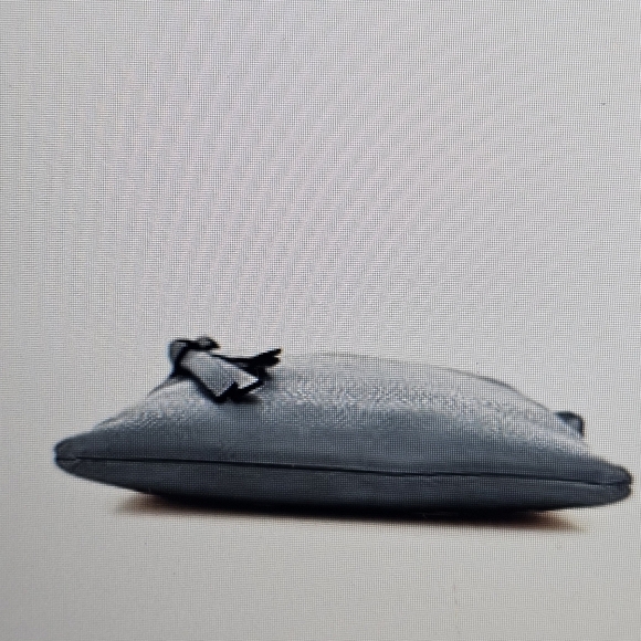 NWOT Deluxity Multi Pocket Double Zipper Blue Gray Crossbody Bag - Picture 3 of 9